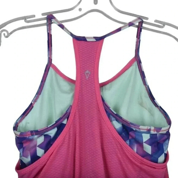 NWT Lululemon Ivivva Double Dutch Tank Top Pink Blue Athletic  Size 14 - Picture 7 of 10
